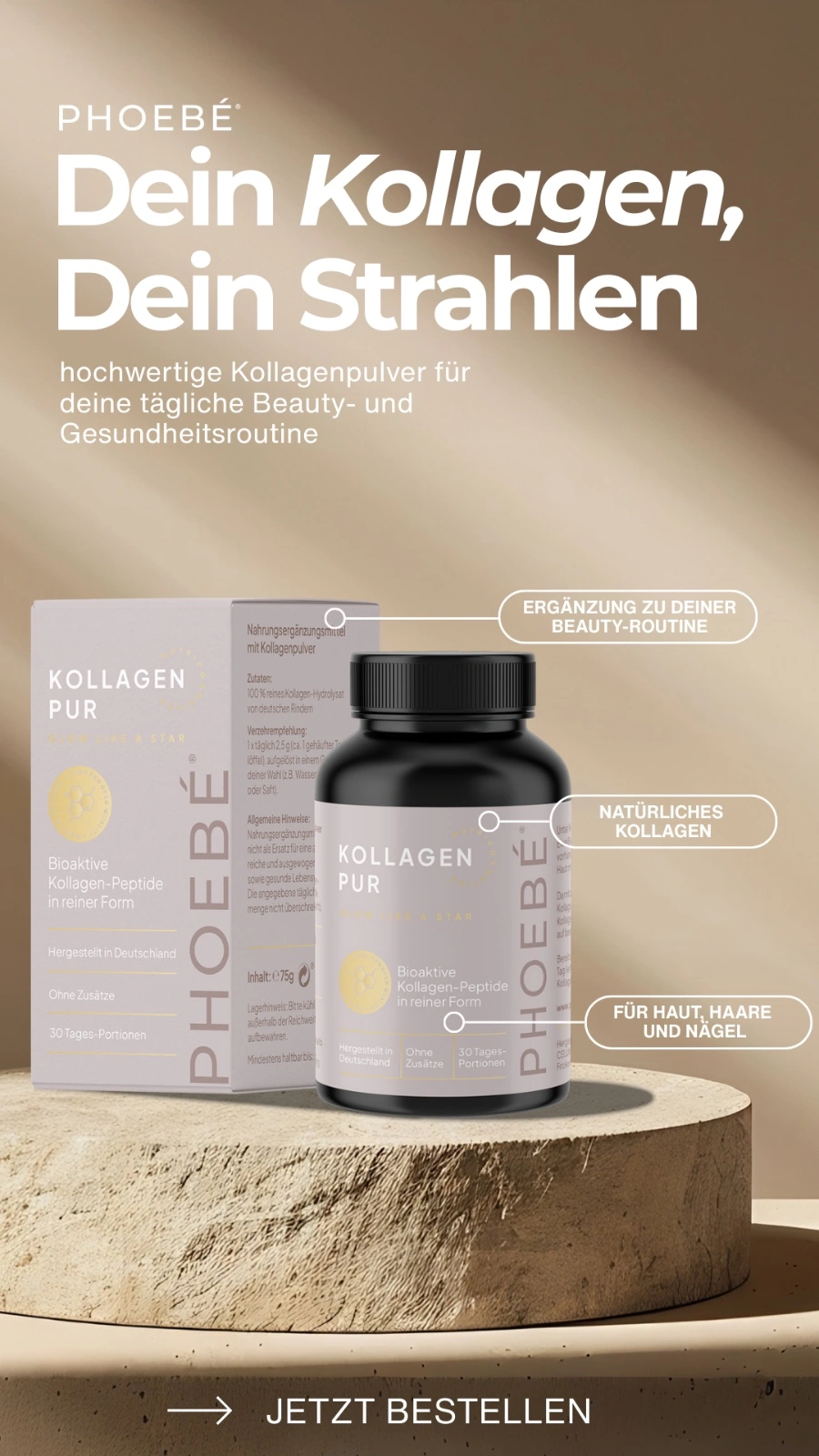 PHOEBÉ – Dein Kollagen, Dein Strahlen